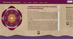 Desktop Screenshot of kootenayfeminism.com